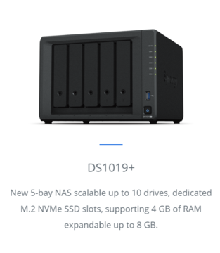 Synology NAS DS918+ 4ベイ 中古 最新DSM7.3対応！ Synology DS918+ 4